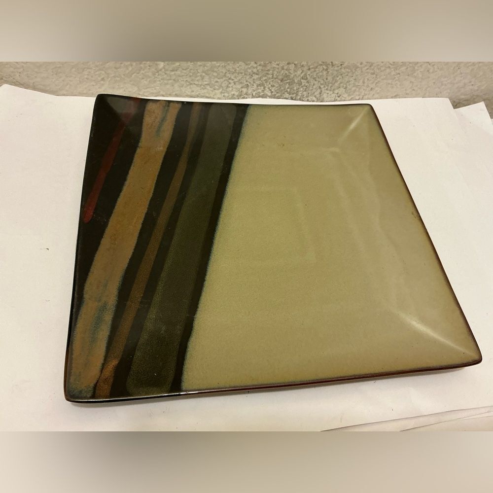 Sango Avanti Black 4721 Square Dinner Plate 10.5”Nice Replacement